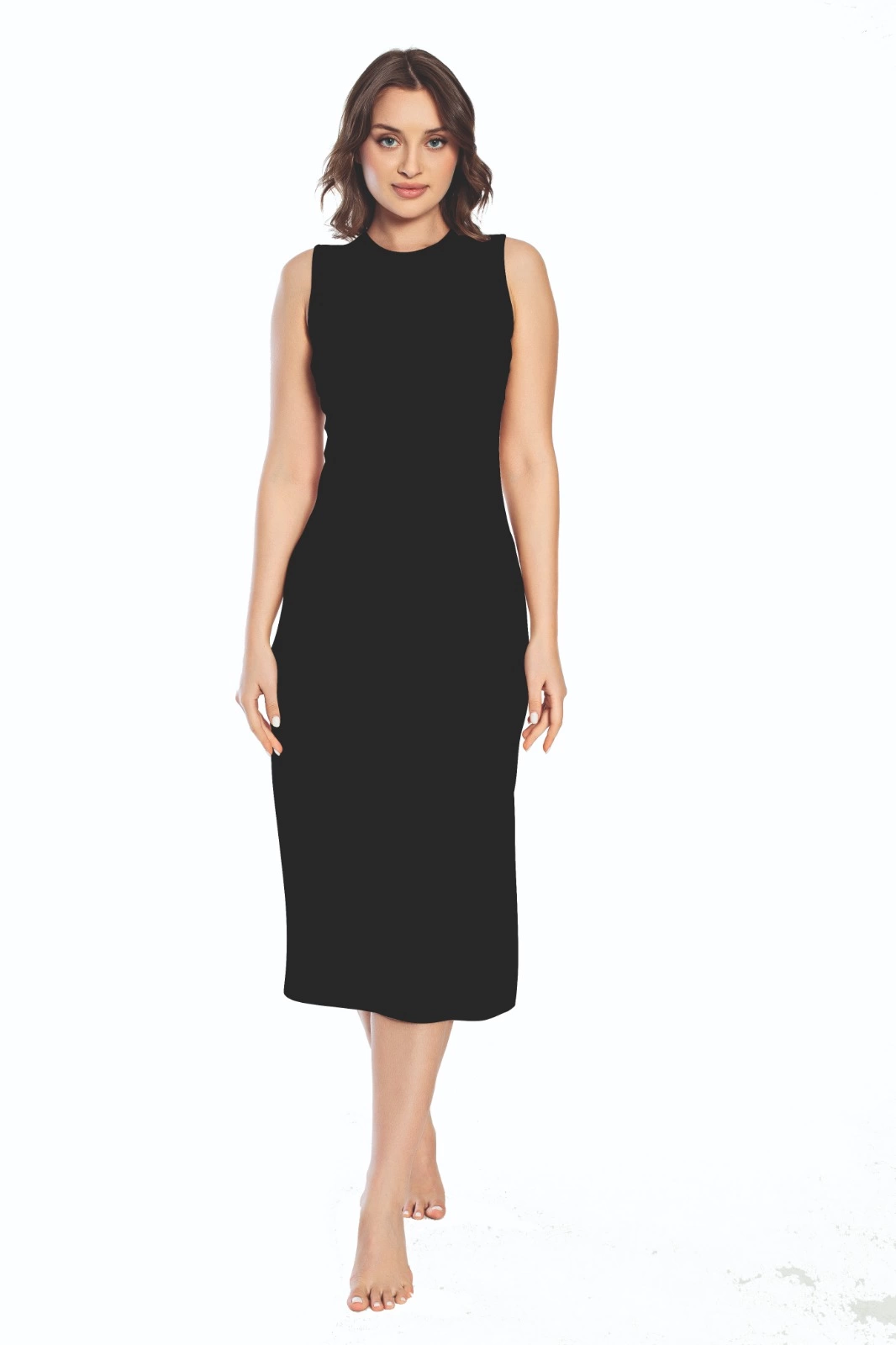 Imer 3164 Kalın Askı Uzun Viskon Elbise Kombinezon