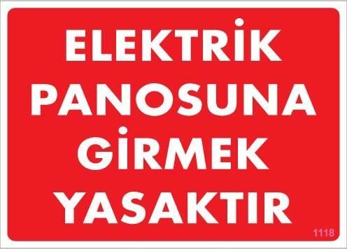 Elektrik Panosu Levhası 25X35 Kod:1118