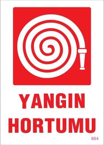 Yangın Hortumu Uyarı Levhası 25X35 Kod:864
