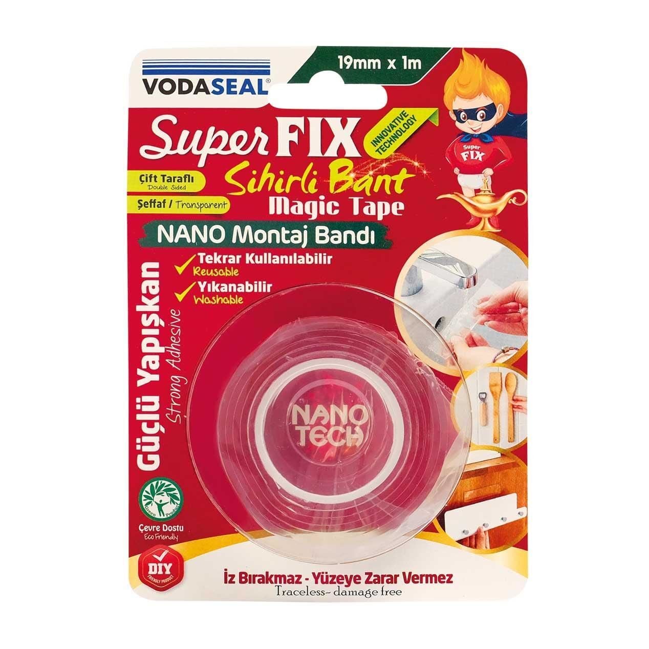 Vodaseal Süper Fix Sihirli Bant 19 Mm 1 Metre
