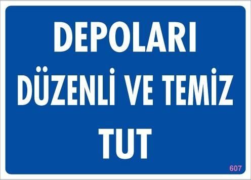Depolama Uyarı Levhası 25X35 Kod:607