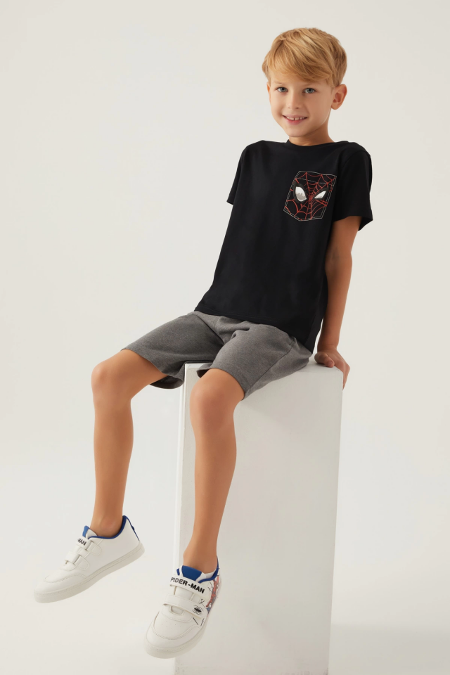 Disney 4878-3 Spider-Man Erkek Çocuk Şort Takım