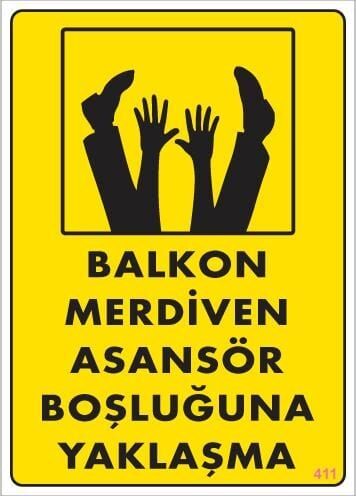 Boşluğa Yaşlaşma Uyarı Levhası 25X35 Kod:411