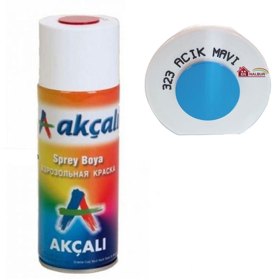 Akçalı Sprey Boya 400 Ml 323 Açık Mavi
