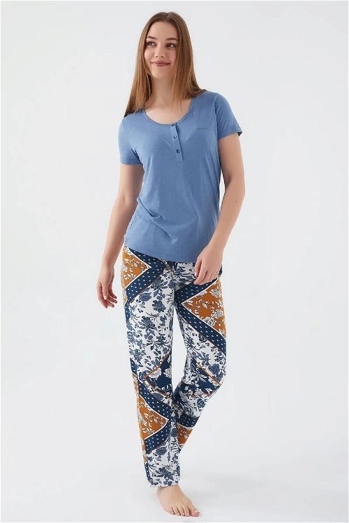 Pierre Cardin 8507-S Kadın Kısa Kol Pijama Takımı