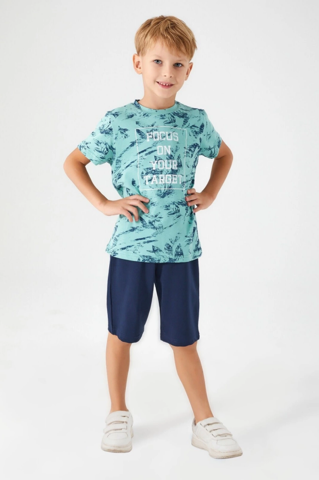 Arnetta 2566-2 Erkek Çocuk Kısa Kol Kapri Takım