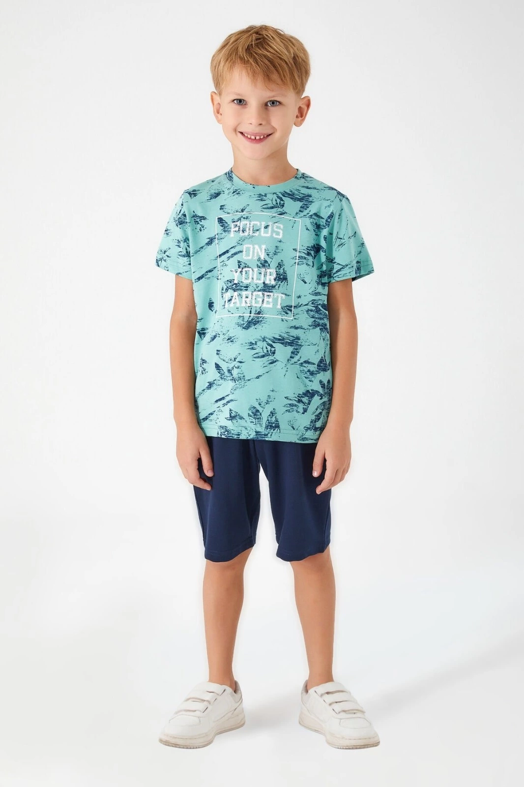 Arnetta 2566-2 Erkek Çocuk Kısa Kol Kapri Takım