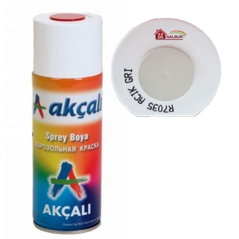 Akçalı Sprey Boya 400 Ml 7035 Açık Gri