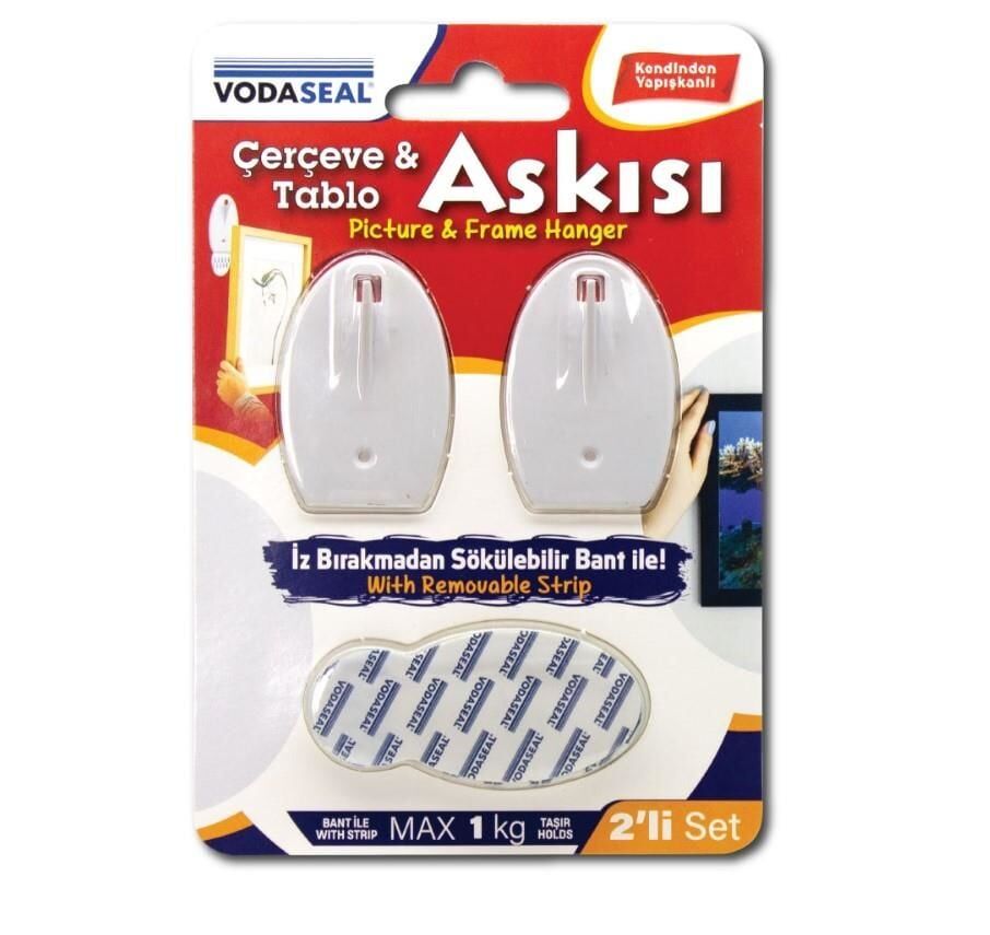 Vodaseal Çerçeve Ve Tablo Askısı 2’Li Set