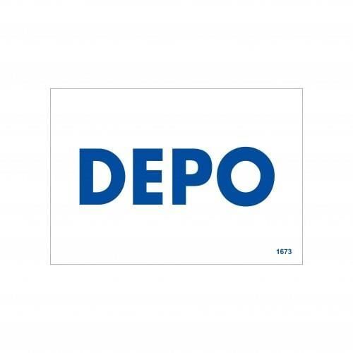 Depo Uyarı Levhası 17,5X25 Kod:1673
