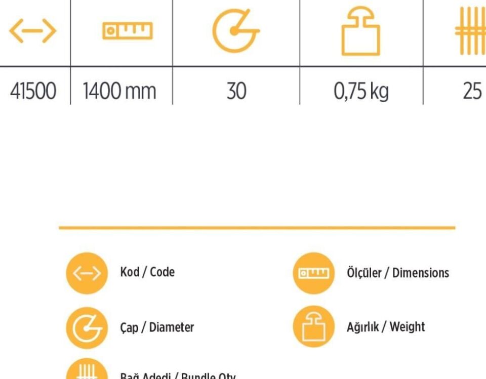Yks 41500 Tırmık Sapı 140 Cm