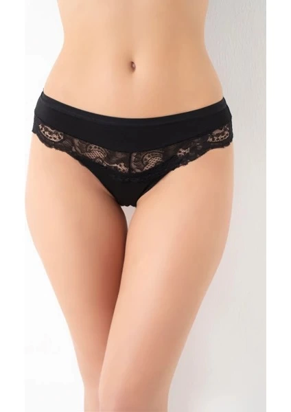 G-Box 932 Bayan Dantel Detaylı Cotton Bikini Külot