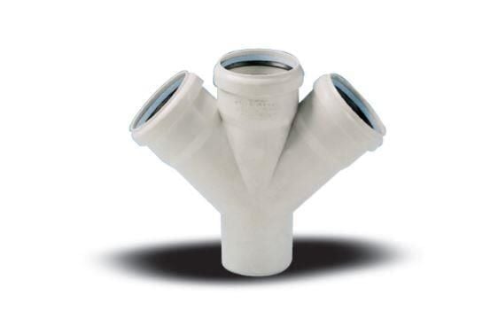 Ege Yıldız 110X110X110 Pvc Çift Çatal  3,2 Mm