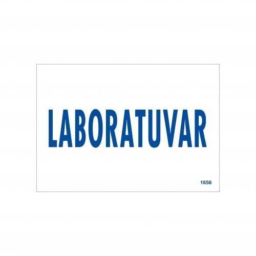 Laboratuvar Uyarı Levhası 17,5X25 Kod:1656