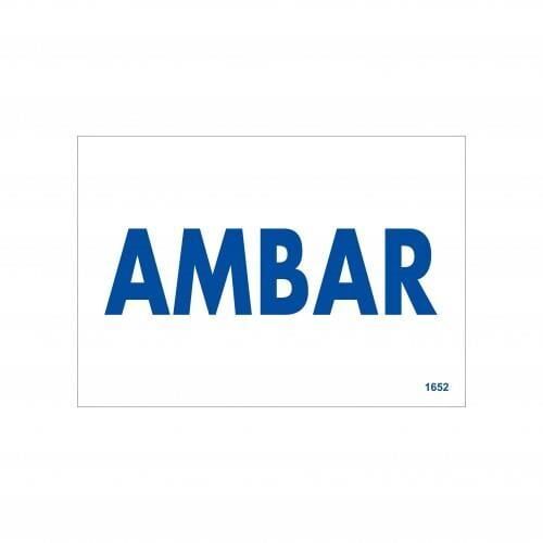 Amabar Uyarı Levhası 17,5X25 Kod:1652