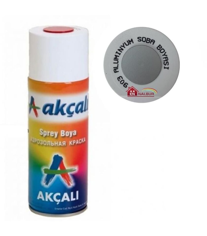 Akçalı Sprey Boya 400 Ml 903 Alüminyum Soba Boyası