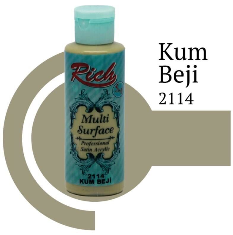 Rich Multi Surface 2114 Kum Beji Akrilik Boya 120 Cc