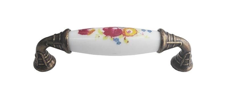 Klasik Silindir Kulp Antik 96 Mm