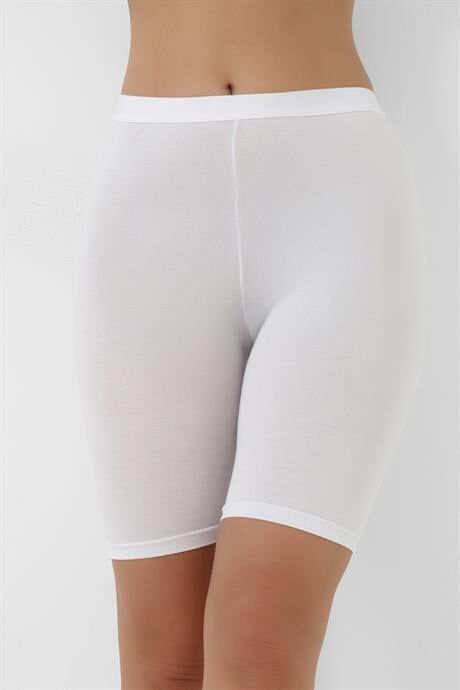 Bambu Kadın Beyaz Diz Üstü Tayt