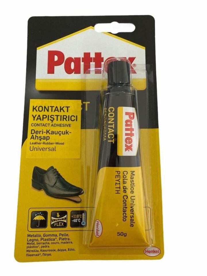 Pattex Deri Kauçuk Ahşap Yapıştırıcı 50 Gr